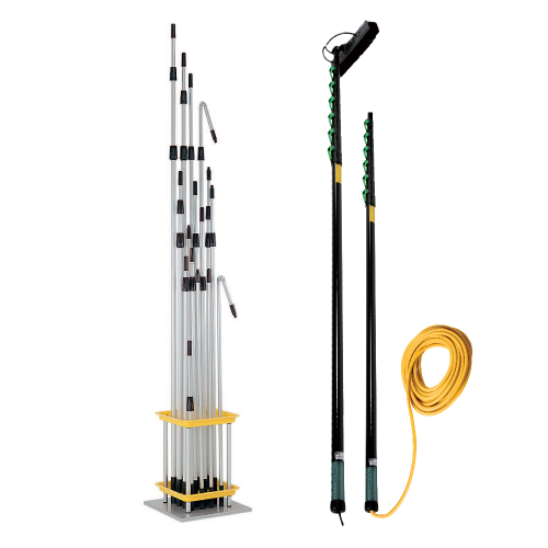 Telescopic Poles: Aluminum, Fiberglass, Carbon Fiber, Accessories