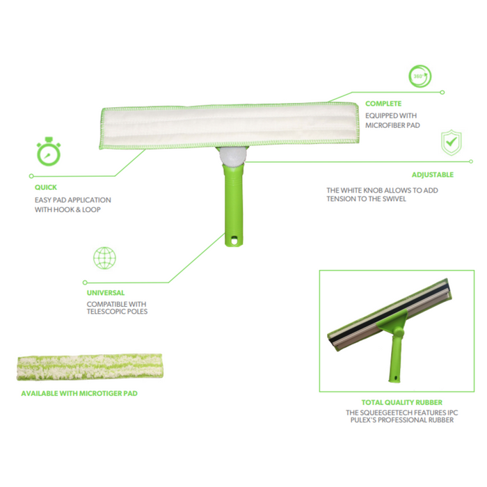 Pulex Squeegeetech Combo Swivel Squeegee