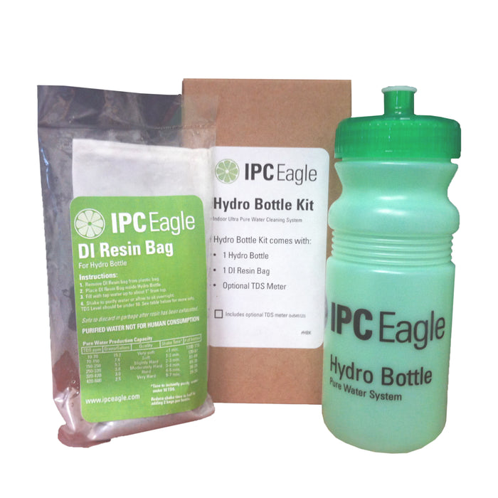 IPC Eagle HydroBottle Starter Kit - Includes 1 DI Resin bag & Hydro Bottle